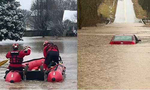 കിഴക്കൻ യുഎസിനെ വലച്ച് ശക്തമായ മഴ: മരണം 10 ആയി