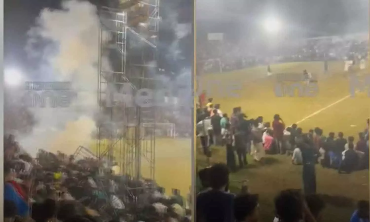 Malappuram football fire crack accident