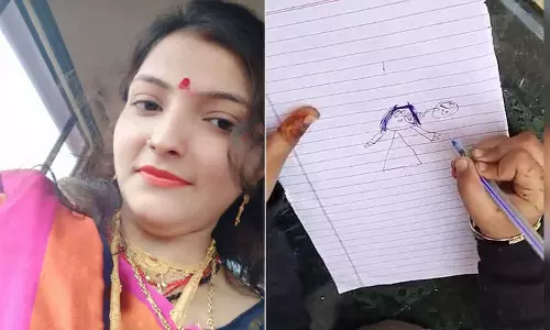 പപ്പ മമ്മിയെ തല്ലി, പിന്നെ കൊന്നു; യുവതിയുടെ മരണത്തിൽ വഴിത്തിരിവായി നാല് വയസുകാരി വരച്ച ചിത്രം