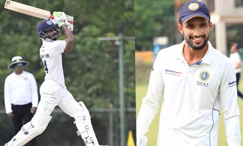 Muhammad Ahharuddin century; Kerala cross 300 against Gujarat in Ranji Trophy semi-final