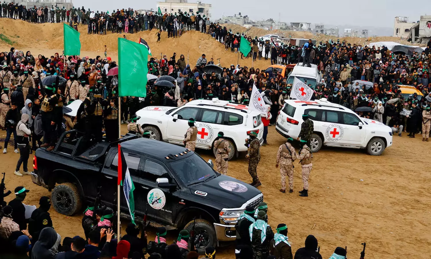 വെടിനിർത്തൽ കരാർ; നാല് ബന്ദികളുടെ മൃതദേഹങ്ങൾ കൈമാറി ഹമാസ്‌