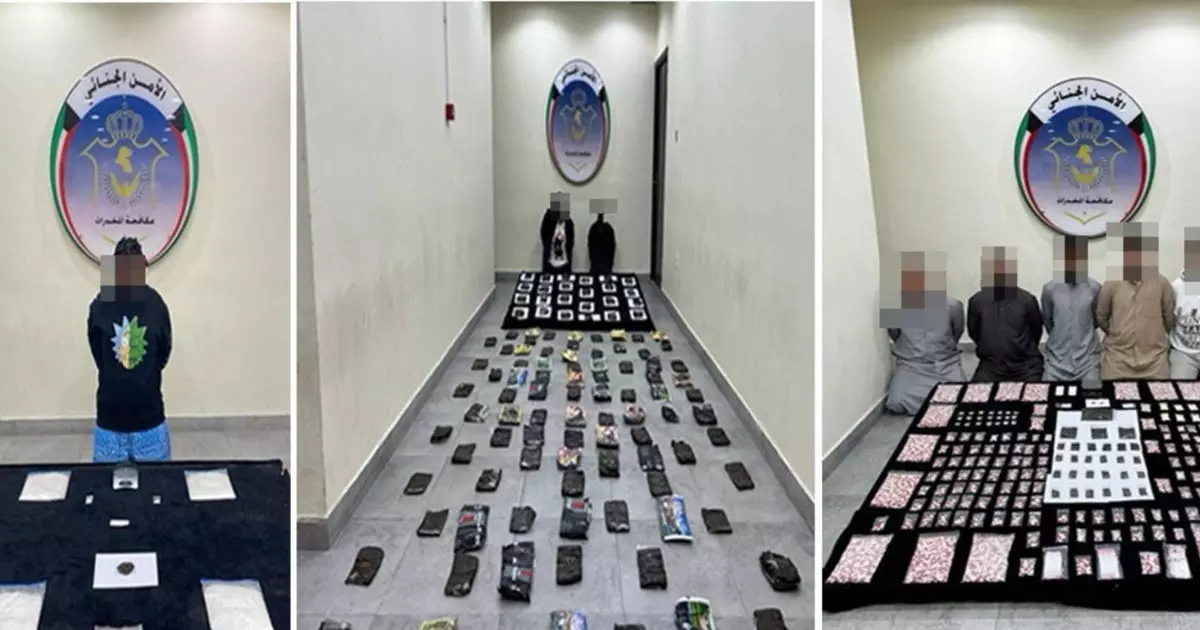 56 kg of drugs and 27,000 narcotic pills were seized in Kuwait