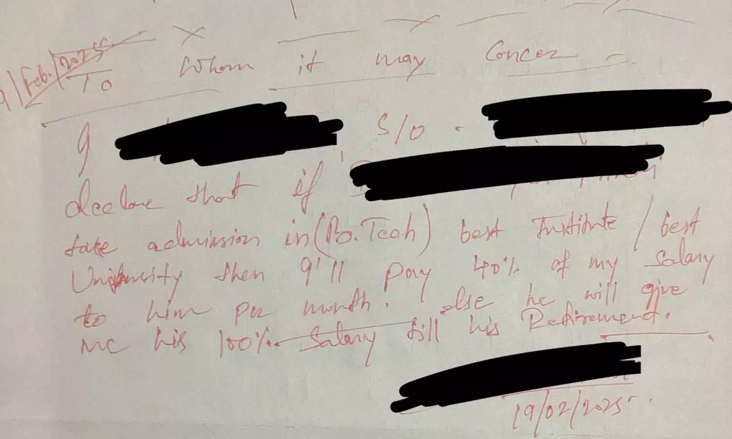 ഐഐടിയിൽ പ്രവേശനം നേടിയാൽ ശമ്പളത്തിന്റെ 40% മകന് വാഗ്ദാനം ചെയ്ത് അച്ഛൻ; വൈറലായി പോസ്റ്റ്