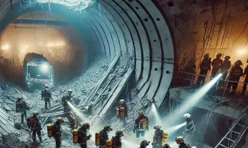 തെലങ്കാനയില്‍ തുരങ്കം തകർന്നു: 8 പേർ കുടുങ്ങിക്കിടക്കുന്നു; 43 പേർ രക്ഷപ്പെട്ടു