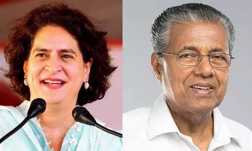 Priyanka Gandhi sent letter to Pinarayi