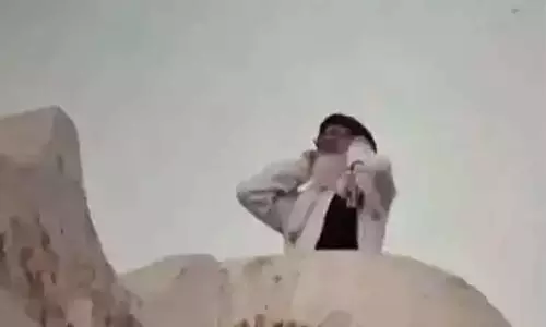 Muazzin gives Azaan from terrace of Sambhal mosque