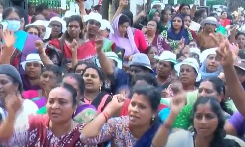 Asha workers strike