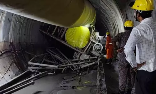 തെലങ്കാന ടണൽ ദുരന്തം: അകപ്പട്ടവരുമായി ബന്ധപെടാനാകാതെ 72 മണിക്കൂർ പിന്നിട്ടു; രക്ഷാപ്രവർത്തനം അതീവ ദുഷ്​കരം