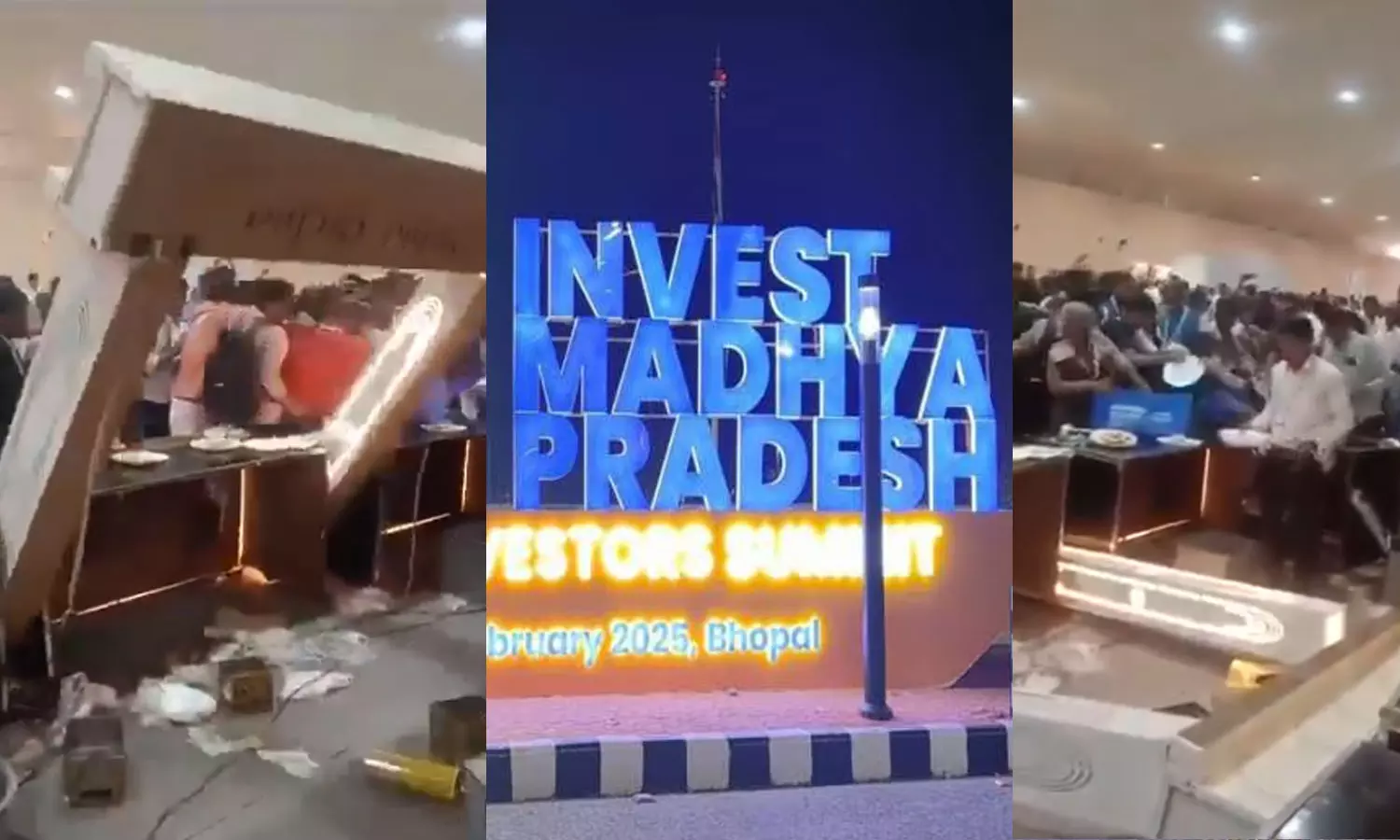 മധ്യപ്രദേശിൽ ആഗോള നിക്ഷേപ ഉച്ചകോടിയിൽ ഭക്ഷണപാത്രത്തിനായി അടിപിടി; നാണക്കേടെന്ന് സോഷ്യൽ മീഡിയ