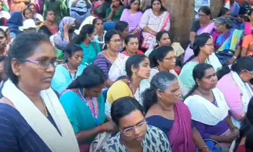 Asha workers strike