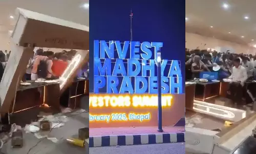 മധ്യപ്രദേശിൽ ആഗോള നിക്ഷേപ ഉച്ചകോടിയിൽ ഭക്ഷണപാത്രത്തിനായി അടിപിടി; നാണക്കേടെന്ന് സോഷ്യൽ മീഡിയ