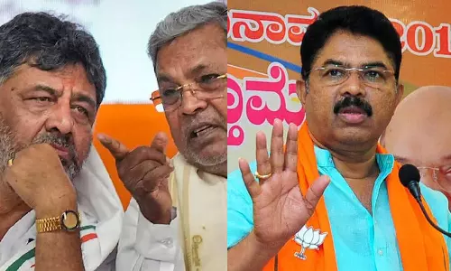 കർണാടക കോൺഗ്രസിൽ കലഹം, ഡി.കെ ശിവകുമാർ അടുത്ത ഷിൻഡെയാകുമെന്നും ബിജെപി