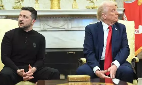 അതിന് നിങ്ങൾക്കെന്താ കുഴപ്പം?; വസ്ത്രധാരണത്തെ ചോദ്യം ചെയ്ത മാധ്യമപ്രവര്‍ത്തകന് മറുപടിയുമായി സെലന്‍സ്‌കി