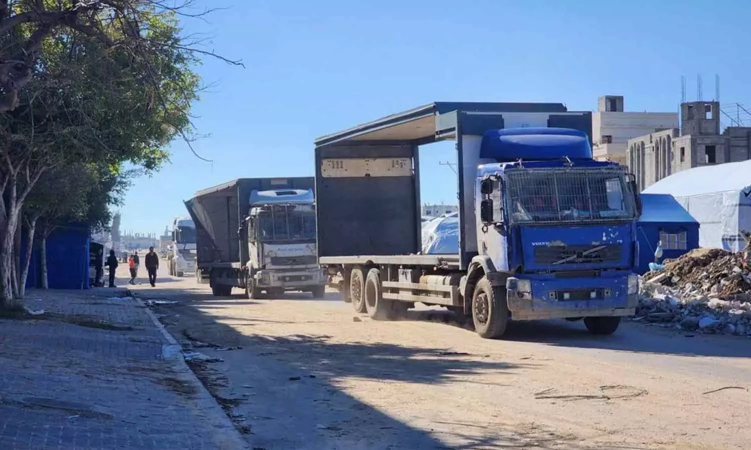 gaza aid truck gaza aid truck