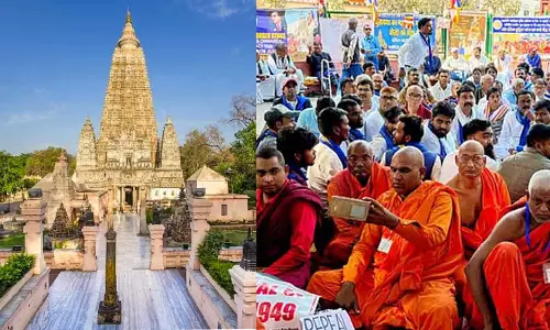 ബിഹാറിലെ മഹാബോധി മഹാവിഹാര ക്ഷേത്രത്തിന്റെ നടത്തിപ്പ് ബുദ്ധമത സമൂഹത്തിന് കൈമാറണം; നിരാഹാര സമരവുമായി ബുദ്ധ സന്യാസിമാർ
