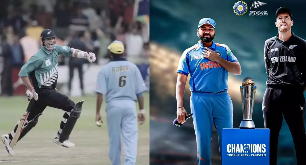 They defeated Gangulys team that day; India will settle scores with the Kiwis in the Champions Trophy final