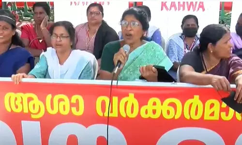 Asha workers strike Asha workers strike