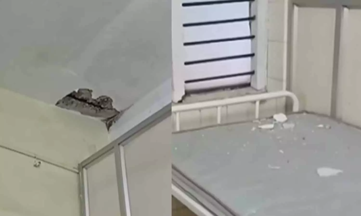 എറണാകുളം ജില്ലാശുപത്രിയിൽ കോൺക്രീറ്റ് പാളി അടർന്ന് വീണു; ആളപായമില്ല