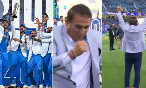 Indias Champions Trophy win; Gavaskar celebrates ecstatically - Video Indias Champions Trophy win; Gavaskar celebrates ecstatically - Video