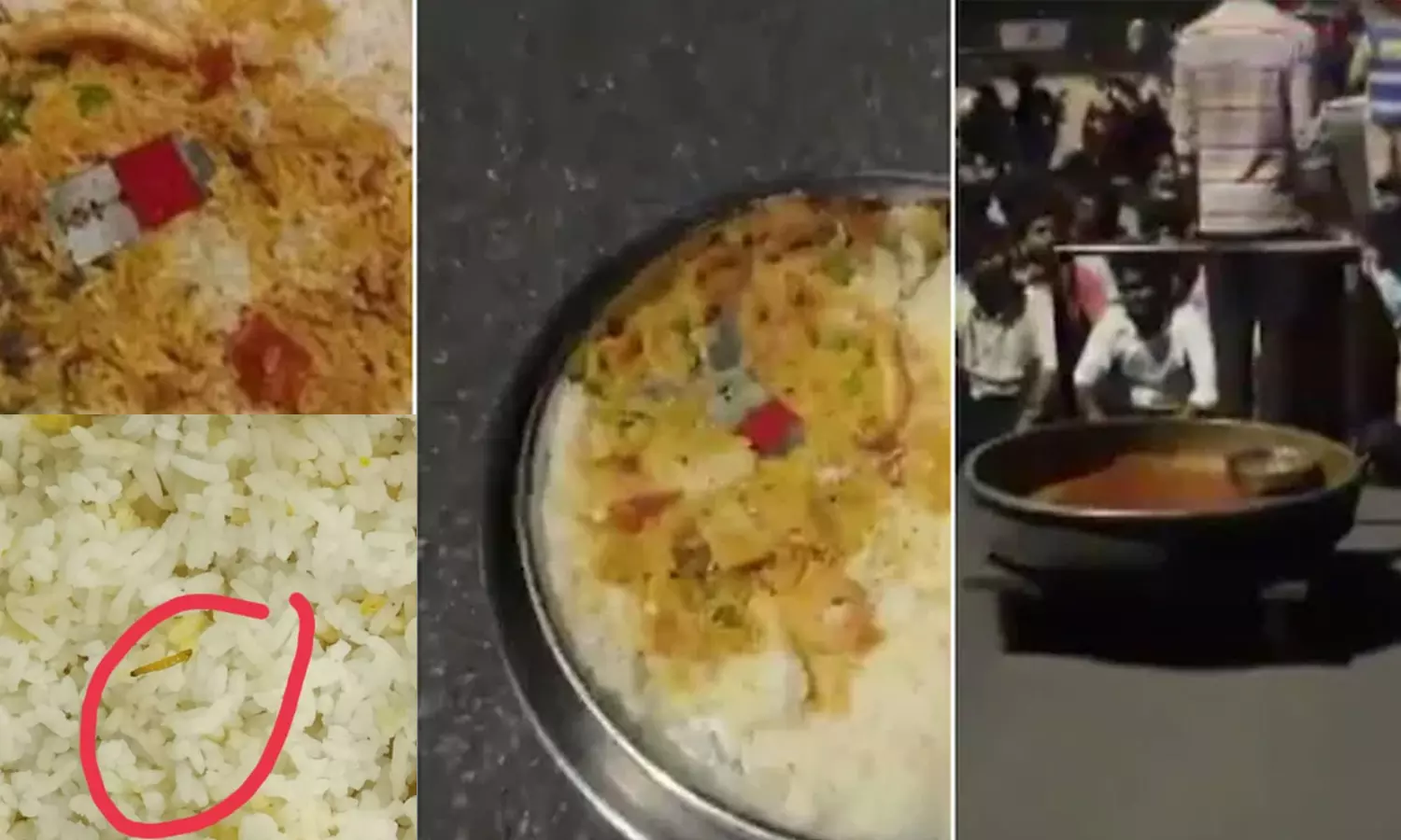 Blade, worms found in food at Hyderabad university hostel, students stage protest