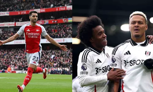 Arsenal beat Chelsea in London derby; Fulham knocks out Tottenham