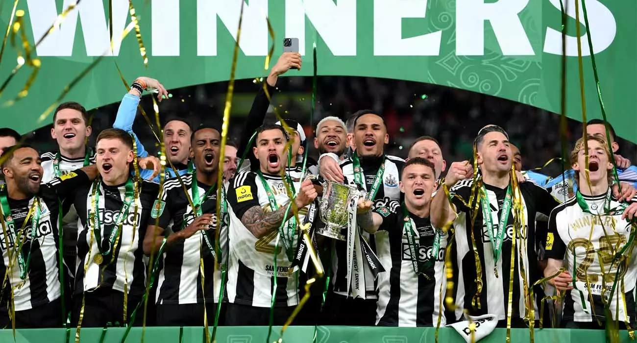 Newcastle win Carabao Cup; beat Liverpool 2-1 in final