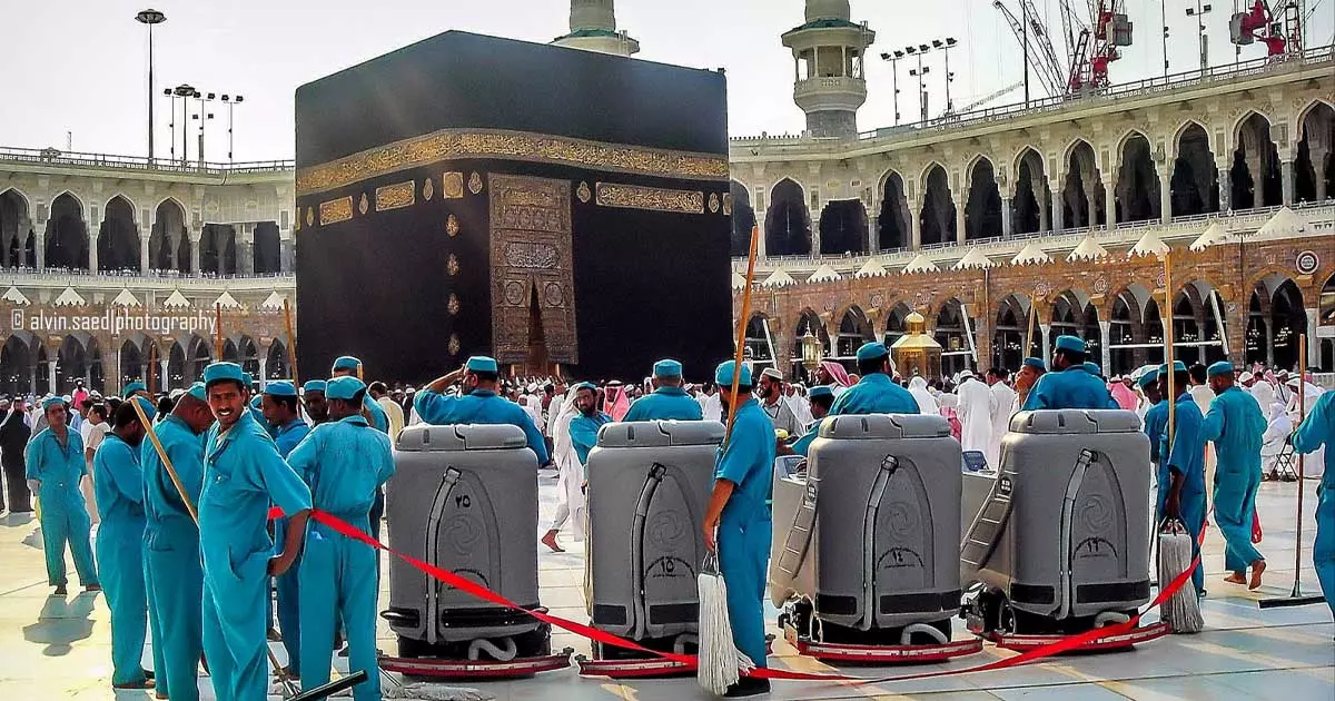 മക്കയിലെ മസ്ജിദുൽ ഹറാമിൽ ശുചീകരണത്തിനായി മികച്ച ക്രമീകരണങ്ങൾ