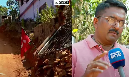 ലാബ് നിർമാണം തടസ്സപ്പെടുത്തി കൊടി കുത്തി; സിപിഎമ്മിനെതിരെ  പ്രവാസി സംരംഭകൻ