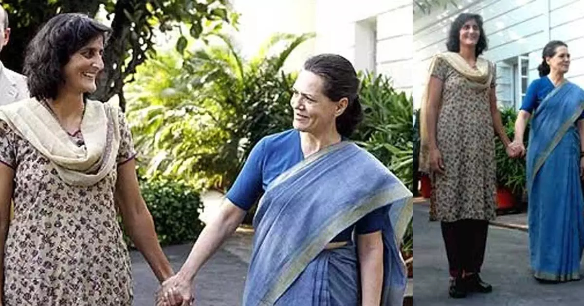 Sunita Williams meets Sonia Gandhi