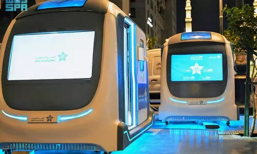 മസ്ജിദുന്നബവിയിൽ മെഡിക്കൽ കാപ്സ്യൂളുകൾ; പ്രതിദിനം ആയിരത്തിലേറെ പേർക്ക് ചികിത്സാ സൗകര്യം മസ്ജിദുന്നബവിയിൽ മെഡിക്കൽ കാപ്സ്യൂളുകൾ; പ്രതിദിനം ആയിരത്തിലേറെ പേർക്ക് ചികിത്സാ സൗകര്യം