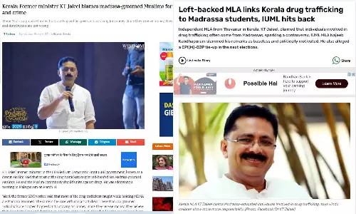 English Media reports on KT Jaleel Madrassa statement