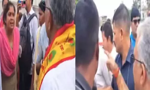 I Will Choke You BJPs Dilip Ghosh Threatens Women Protesters in West Bengal