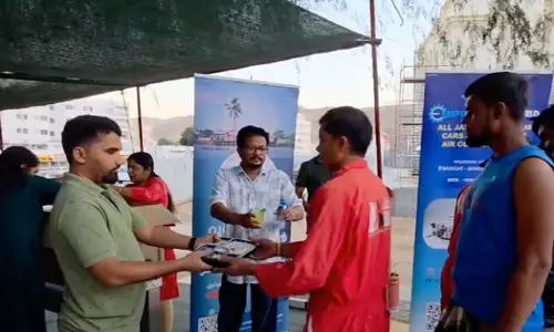 Ruvi Malayali Association organizes Iftar feast for workers in labour camp