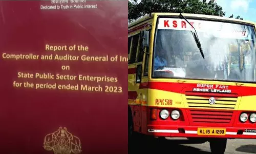 CAG says 77 public sector undertakings are in loss KSRTC not submitting figures