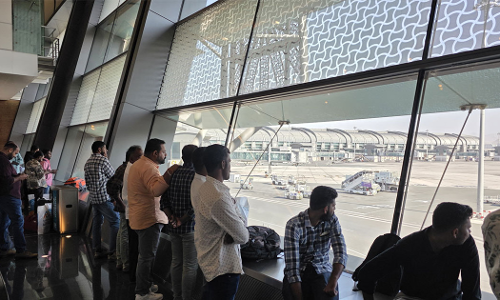 Muscat-Thiruvananthapuram IX 550 flight delayed