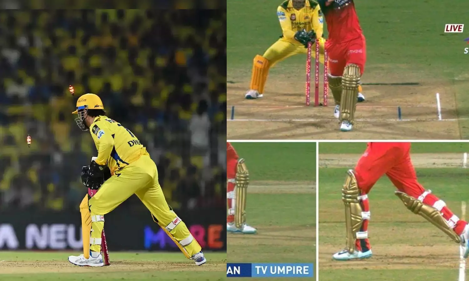 കണ്ണടച്ചു തുറക്കും മുമ്പേ സ്റ്റമ്പ് തെറിച്ചു; ധോണിയുടെ മിന്നല് സ്റ്റമ്പിങ് വീണ്ടും കണ്ണടച്ചു തുറക്കും മുമ്പേ സ്റ്റമ്പ് തെറിച്ചു; ധോണിയുടെ മിന്നല് സ്റ്റമ്പിങ് വീണ്ടും