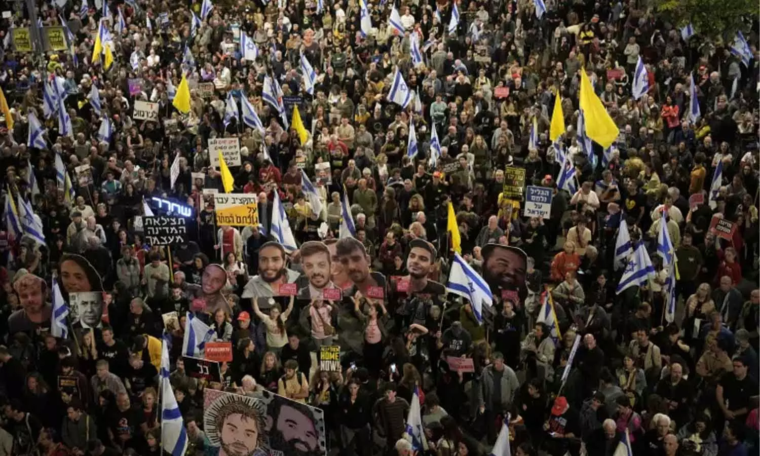 ബന്ദികളുടെ വിധിയുടെ ഉത്തരവാദിത്വം സർക്കാരിന്; ഇസ്രായേലിൽ പ്രക്ഷോഭം ശക്തം ബന്ദികളുടെ വിധിയുടെ ഉത്തരവാദിത്വം സർക്കാരിന്; ഇസ്രായേലിൽ പ്രക്ഷോഭം ശക്തം