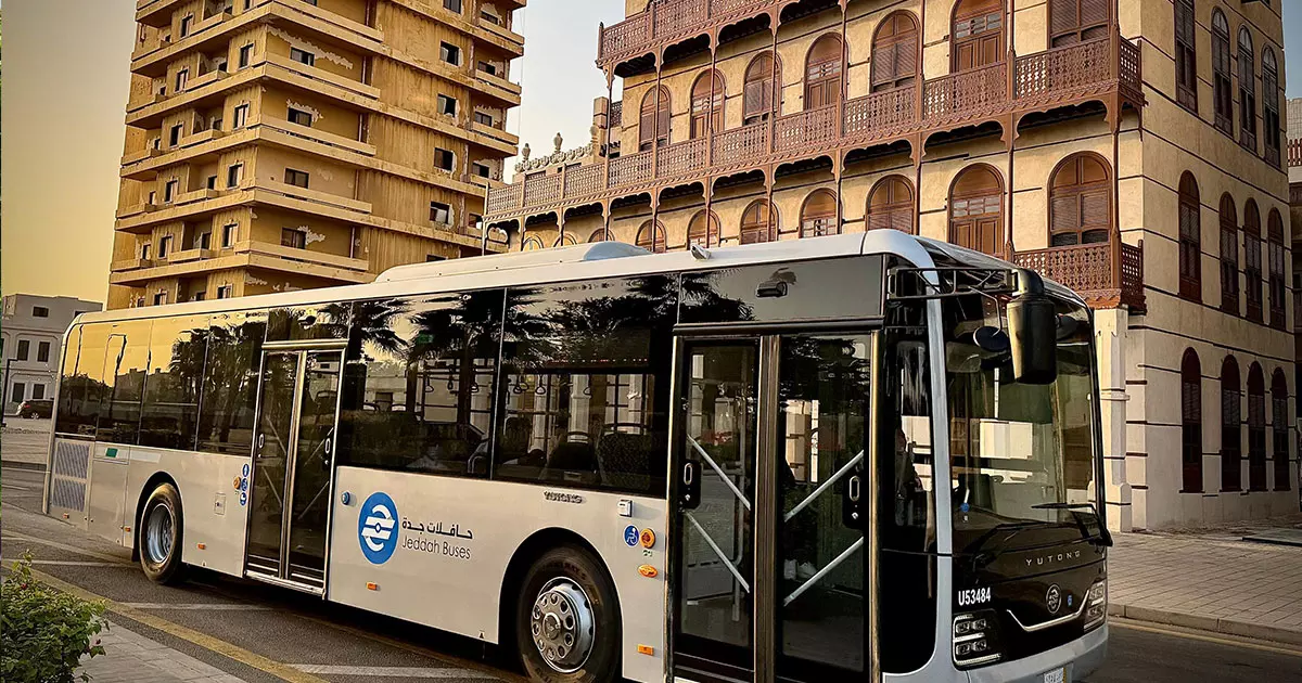 Electric buses for public transportation in Jeddah