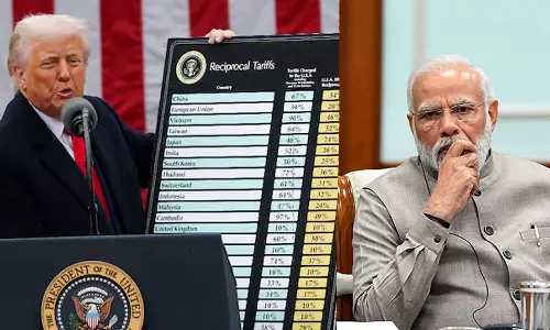 ഇന്ത്യക്ക് 26 ശതമാനം അധിക തീരുവ; വൻ നികുതി പ്രഖ്യാപനവുമായി ട്രംപ് ഇന്ത്യക്ക് 26 ശതമാനം അധിക തീരുവ; വൻ നികുതി പ്രഖ്യാപനവുമായി ട്രംപ്