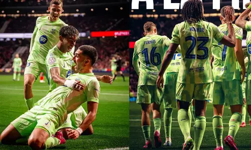 El Clasico final again; Barca beats Atletico 1-0 to reach Copa del Rey final