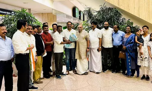 Adv. Abin Varki received a warm welcome in Dammam