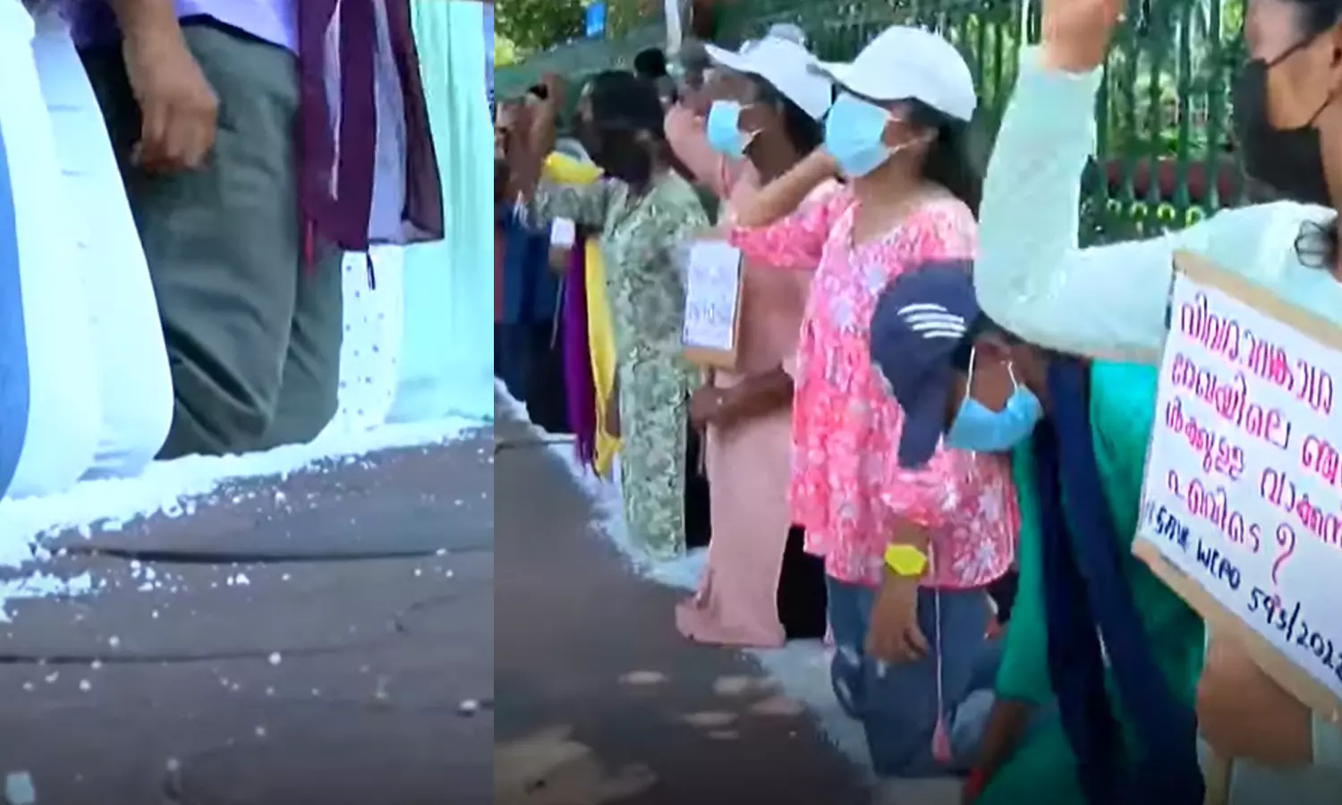 കല്ലുപ്പിൽ മുട്ടുകുത്തി വനിതാ സിപിഒ റാങ്ക് ഹോൾഡർമാരുടെ പ്രതിഷേധം; ഒരാളെ ആശുപത്രിയിലേക്ക് മാറ്റി കല്ലുപ്പിൽ മുട്ടുകുത്തി വനിതാ സിപിഒ റാങ്ക് ഹോൾഡർമാരുടെ പ്രതിഷേധം; ഒരാളെ ആശുപത്രിയിലേക്ക് മാറ്റി