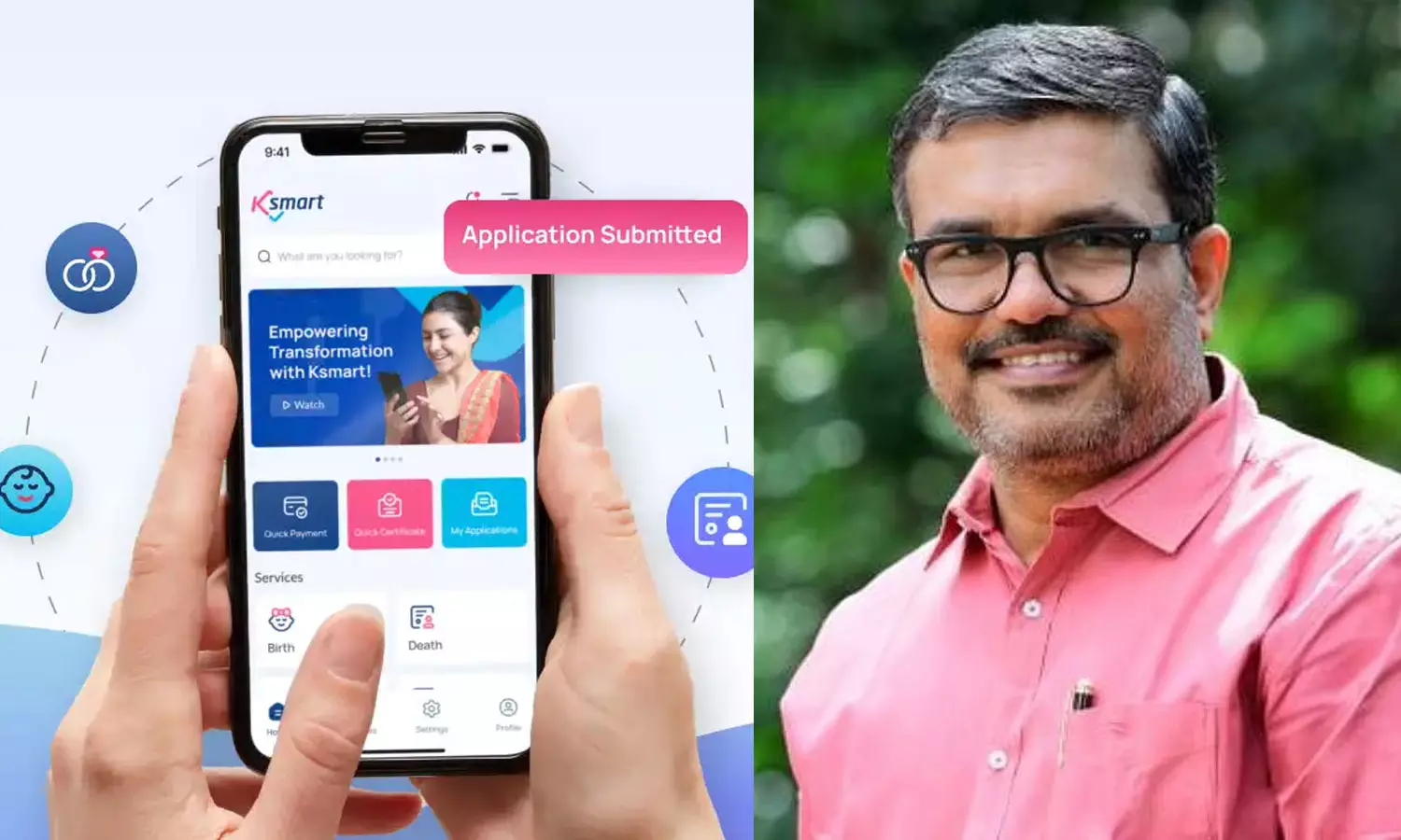 കാത്തിരിക്കേണ്ട, സേവനങ്ങളെല്ലാം വേഗത്തില്: കെ-സ്മാർട്ട് ഏപ്രിൽ 10 മുതൽ എല്ലാ പഞ്ചായത്തുകളിലുമെന്ന് എം.ബി രാജേഷ് കാത്തിരിക്കേണ്ട, സേവനങ്ങളെല്ലാം വേഗത്തില്: കെ-സ്മാർട്ട് ഏപ്രിൽ 10 മുതൽ എല്ലാ പഞ്ചായത്തുകളിലുമെന്ന് എം.ബി രാജേഷ്