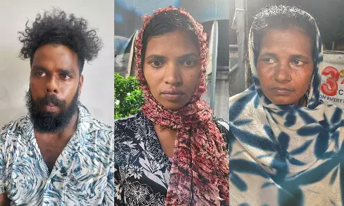 Homestay operator arrested with drugs at Munambam beach, Odisha natives arrested with ganja at Kalady