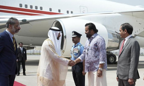 ദുബൈ കിരീടാവകാശി ശൈഖ് ഹംദാൻ ഇന്ത്യയിലെത്തി