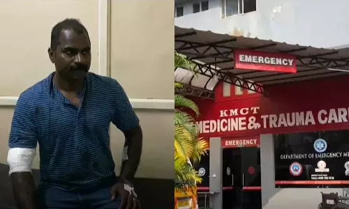 കോഴിക്കോട് പ്രതിയെ പിടികൂടാനെത്തിയ പൊലീസുകാർക്ക് വെട്ടേറ്റു