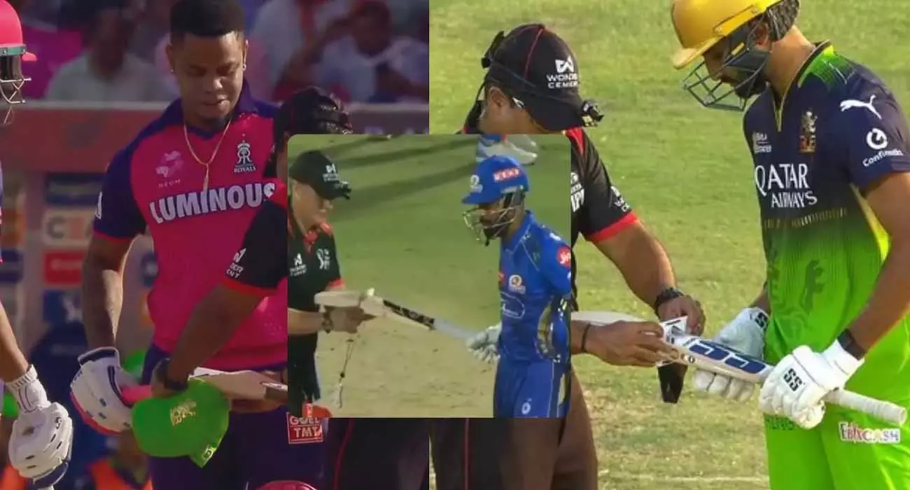 Umpires check players bats during IPL matches; Heres why Umpires check players bats during IPL matches; Heres why