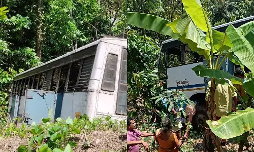 ഇടുക്കി നേര്യമംഗലത്ത് കെഎസ്ആർടിസി ബസ് താഴ്ചയിലേക്ക് മറിഞ്ഞു; ഒരു മരണം, 20 പേർക്ക് പരിക്ക്