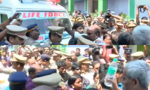 Dispute and Protest over removal of bodies of tribals who died in forest in Athirappilly