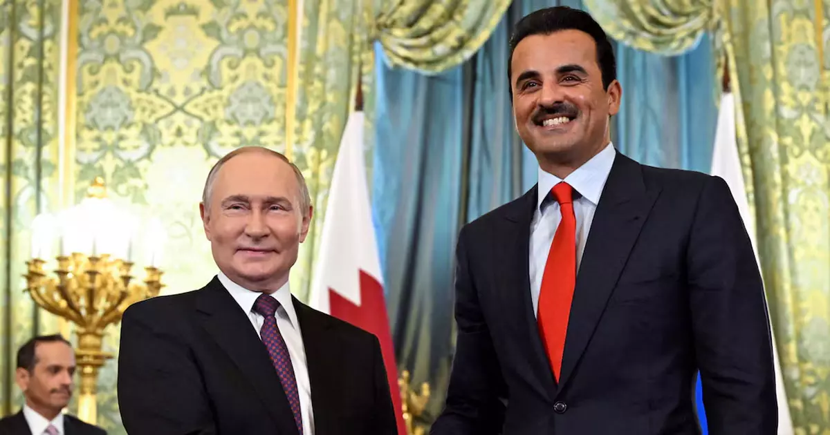Qatar Emirs visit to Moscow warms ties with Russia